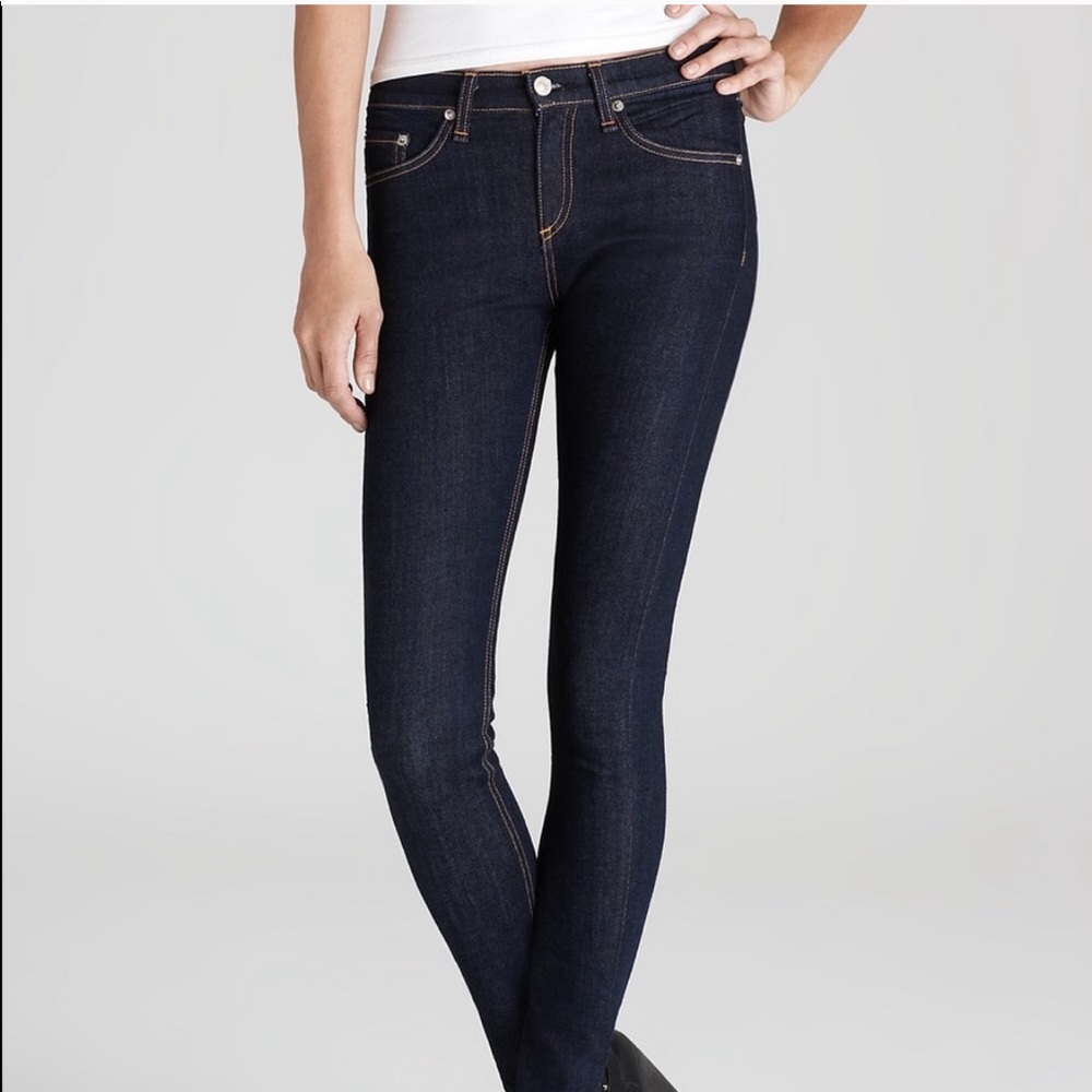 Rag & Bone Hi-Rise Skinny Dark Jean 29